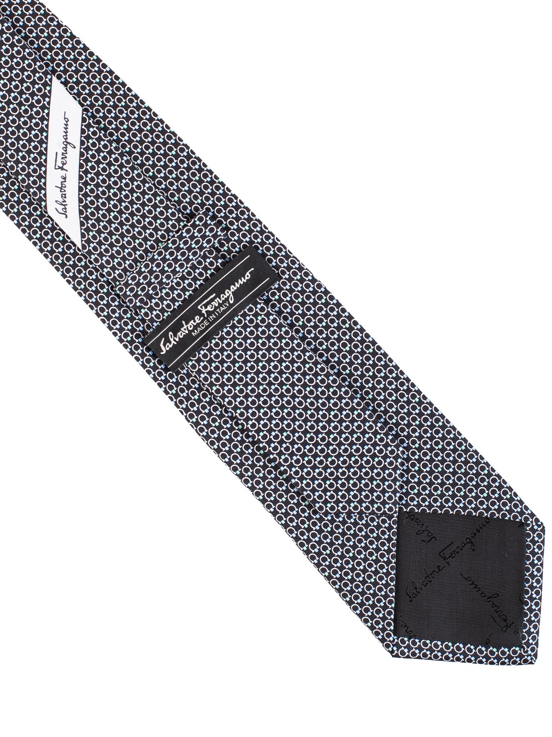 shop SALVATORE FERRAGAMO  Cravatta: Salvatore Ferragamo cravatta in seta stampa Gancini.
Composizione: 100% seta.
Made in Italy.. 357405 ENERGIA-001 681944 number 3266945